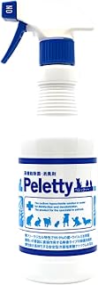 Peletty Professional Pet Disinfectant and Deodorizer, Used by Veterinarians, 16.9 fl oz (500 ml) | 犬・猫のおしっこ・ペット臭の消臭に／動物病院も使う除菌・消臭スプレー／香料不使用・引火性なし