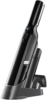 Shark WandVac 1.0 Cordless Handheld Vacuum Cleaner, Grey, WV200UKCO | Small & Lightweight, Powerful Suction Handheld Vacuum with Duster/Crevice and Multi-Surface Tools, Charging Base