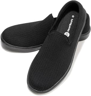 Heart Beat's Deck Shoes, Slip-on, Sneakers, Shoes, Men's, Women's, Walking, Lightweight, Breathable, Cushioning, all black, 24.0~24.5 cm 2.5E