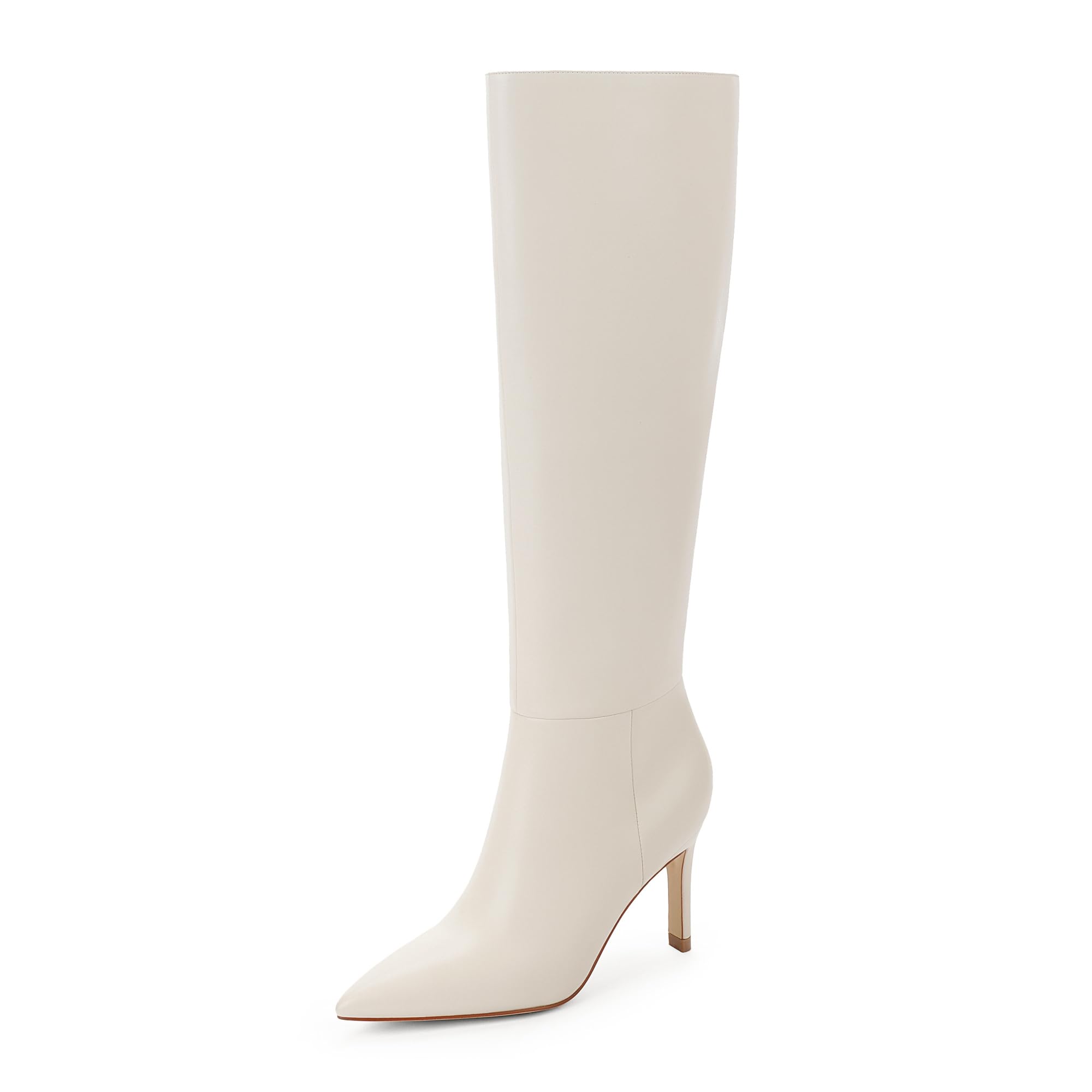Easyfox Knee High Boots Women Pointed Toe Stiletto Heel Tall Boots