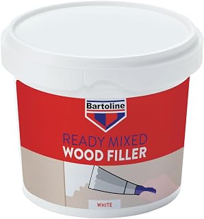 Bartoline Ready Mixed Wood Filler White 500g | Durable & Easy-to-Use Filler for Interior & Exterior Wood Repairs