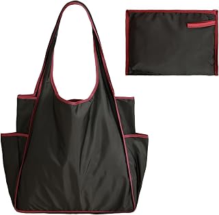 Large Capacity Tote Bag for Women Foldable Portable Reusable Tote Bag for Travel Shopping Beach Vacation Daily Use