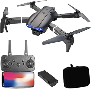 Drone With Camera 360P HD,FPV Foldable Mini Drone for Adults,Drone with One Key Take Off/Landing, Altitude Hold,Easy to Fly (Black)