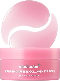 medicube Hydrogel Eye Patches with PDRN, Caffeine & Collagen (60 Counts) | Age-Defying Care with Retinol & Collagen - Gel Patches for the appearance of Dark Circles, Undereye Bags, Korean Skincare