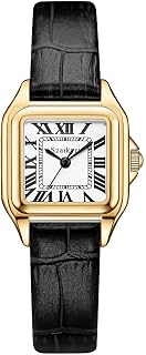 Szaikyri Classic Square Watch for Women Ladies Dress Watch | Water Resistant | Solid Stainless Steel Band | Dainty Vintage Design | Long-Last Vacuum Plating | Japanese Precise Movement