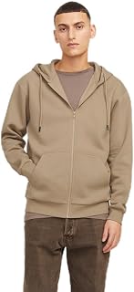JACK & JONES Herren Jjebradley Sweat Zip Hood Noos Sweatshirtjacke (1er Pack)
