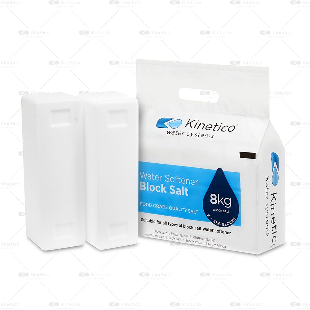 KINETICO Block Salt - 6 bags with 12 blocks total | for Salt Block Water Softene