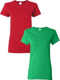 Gildan Womens pesante cotone 6oz Missy Fit t-shirt (G500L) - - XL