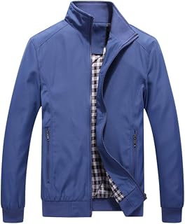Allthemen Men's jacket with stand collar transition jacket autumn leisure sports jacket bomber jacket