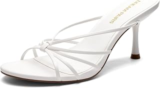 DREAM PAIRS Women's Kitten Strappy Heel Sandals