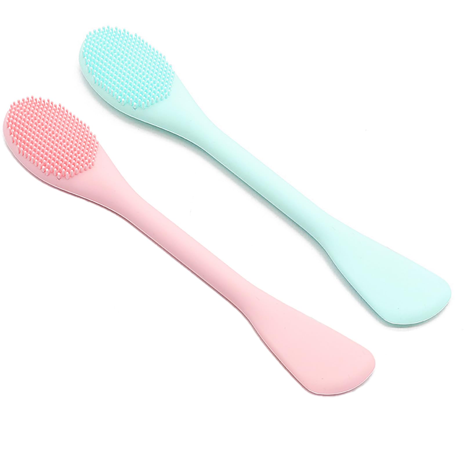 Facial Cleansing Brush, 2 in 1 Silicone Brush & Scrubber, Exfoliating and Massag
