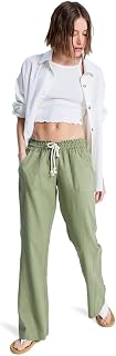 Roxy Oceanside Women's Flared Trousers Green