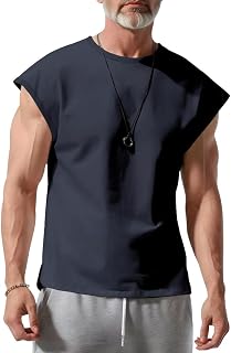 Men's Sleeveless Shirts Gym Tank Tops Workout Tank Tops Sleeveless T-Shirt Athletic T-Shirt Muscle Tank Top Training Bodybuilding