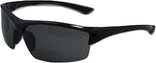 In Style Eyes Magnificent Maui Wrap Around Bifocal Sunglasses - Semi-rimless Frame Reading Glasses - Polarized Lens