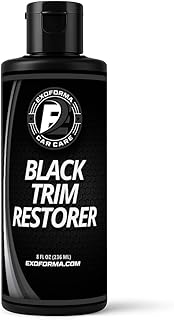 ExoForma Black Trim Restorer - Lasts 6+ Months, Dye Infused Waterproof Plastic Restorer for Cars - Perfect for Faded Bumpers, Trim & Vinyl on Jeeps, Truck Beds, Avalanches & ATVs | 8oz