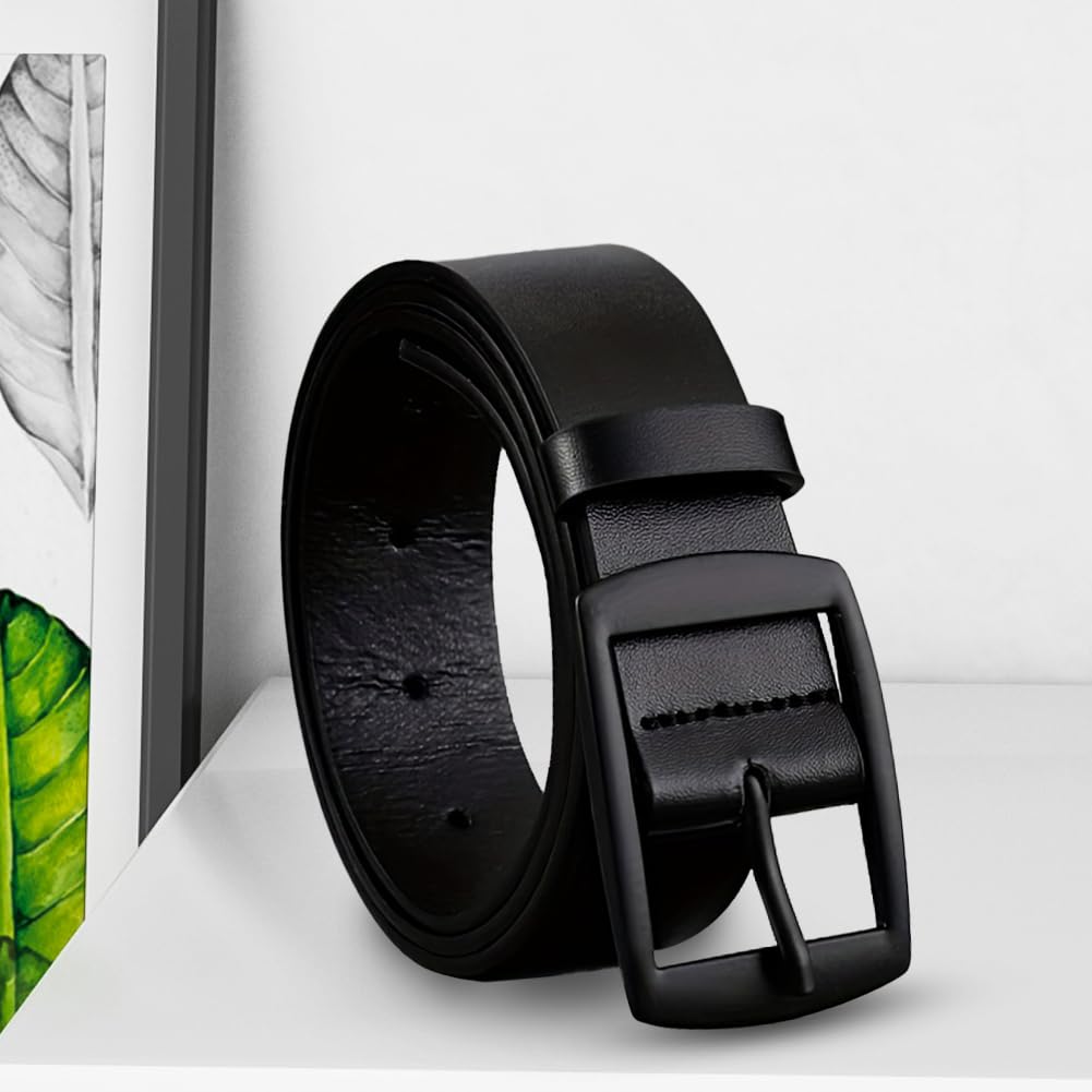 Ceinture en cuir synthétique pour homme, ceinture classique tendance pour formel