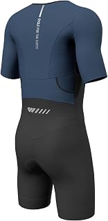 Lo.gas Triathlon Suits Mens,High Elasticity Breathable Quick-Drying Trisuits Race‌ Skinsuits Cycling Swimskin Bike Swim Run