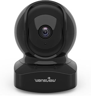 wansview 2K Indoor/Pet Cameras for Home Security, 2.4G WiFi Only, Q5 3MP B | Home Indoor Camera for Baby/Pet/Nanny, Motion Detection, 2 Way Audio Night Vision, Works with Alexa, with TF Card and Cloud
