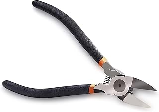 BOENFU Wire Cutters Heavy Duty Snips Flush Cut Side Cutters Pliers | Metal Cutting Tool for Crafting, Jewelry Making, Zip Ties, Floral, Artificial Flowers, Chicken Wire, Electrical, 6", 1 Pack