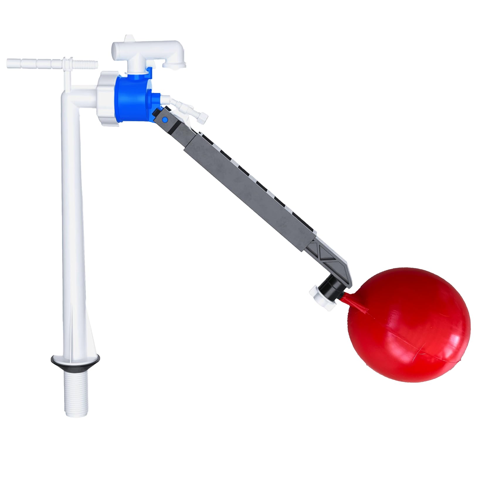 PlumbEZ Toilet Cistern Fill Valve Bottom Entry with Float - 1/2" Toilet Fill Val