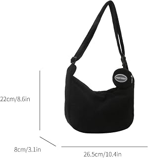 Corduroy Crossbody Bag for Women with Side Zipper Pocket, Casual Crossbody Bag for Daily Use, Autumn Style