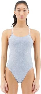 TYR Durafast One Cutoufit Swimsuit Trajes de baño una Pieza, Gris, XS para Mujer