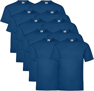 Fruit of The Loom Valueweight T Shirt 5 Pack – T-Shirt – Plain – Crew Neck – Short Sleeve – Men's