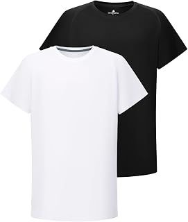 DEVOROPA Youth Boys Rash Guard Swim Shirt Short Sleeve UPF 50+ Sun Shirts Lightweight Quick Dry Kids Surf Swimsuit