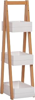 HOMCOM 3 Tier Bathroom Shower Caddy Freestanding Rack Storage Unit Shelf