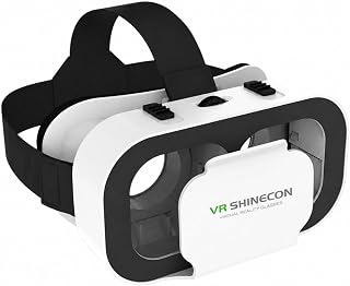 3D VR Glasses for Virtual Reality Headset for iPhone and Android Devices | 3D VR Glasses Virtual Reality Headset for 4.7 to 6.5 inches, Mobile gaming and movies, Immersive experience
