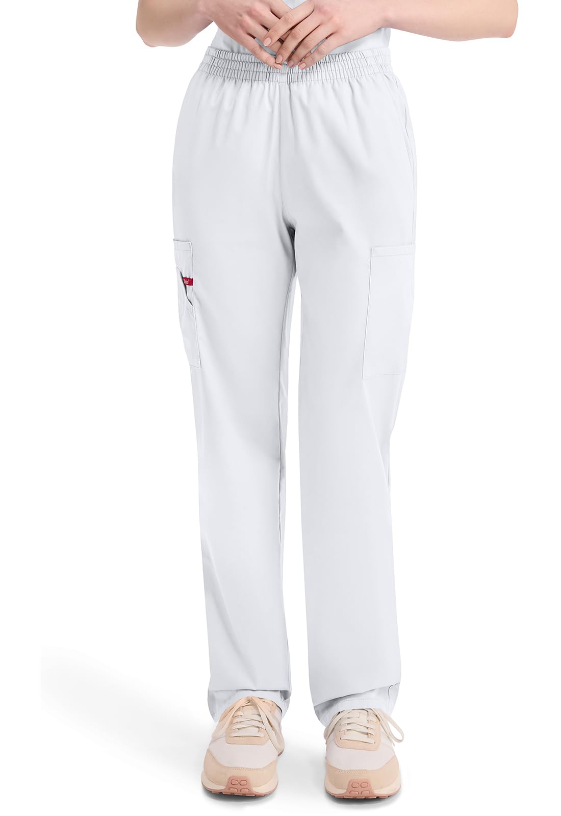 Dickies EDS Signature Scrubs for Women, Elastic Waist Pull-On Cargo Pants for Wo