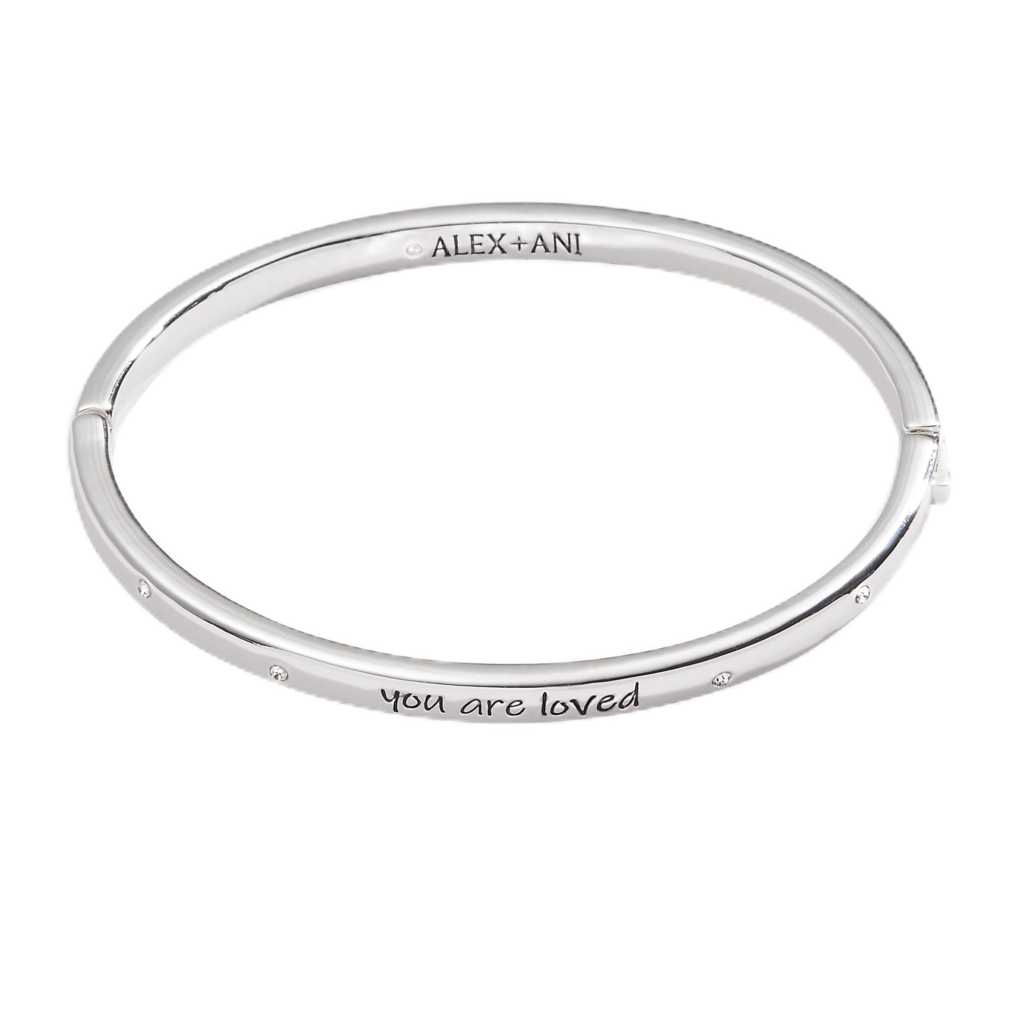 Alex and Ani You Are Loved' Mantra Bangle