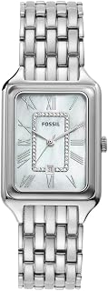 Fossil Raquel Watch for Women, Quartz Three Hand Movement with Stainless Steel Strap