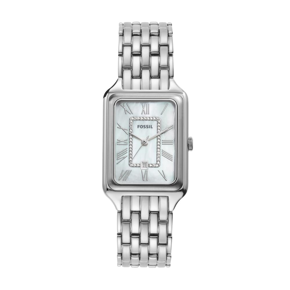 Fossil Raquel Watch for Women, Quartz Three Hand Movement with Stainless Steel S
