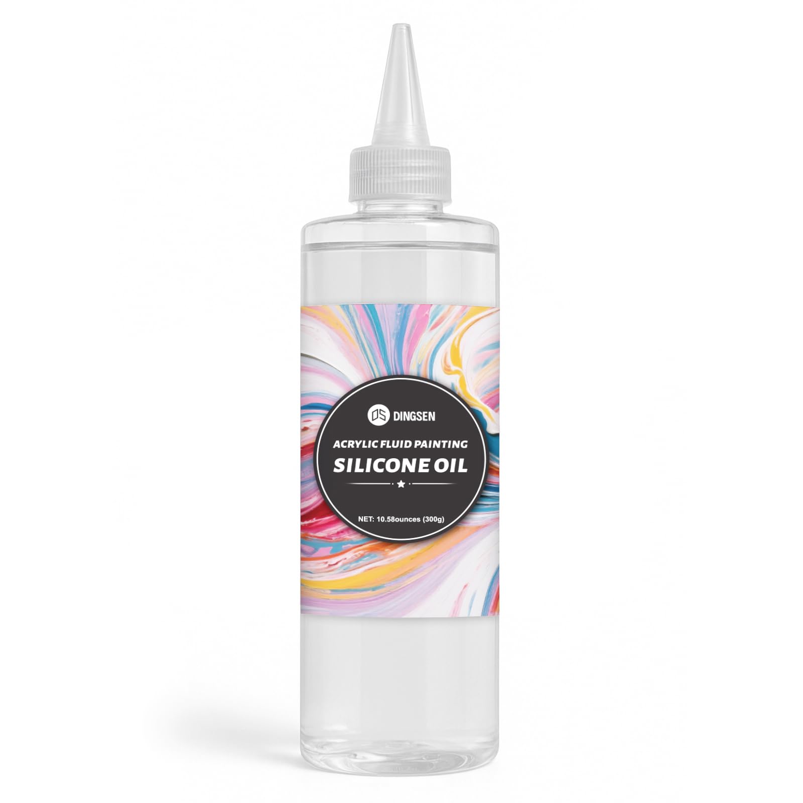300g Art Silicone Pouring Oil for Acrylic Paint – 100% Pure High-Grade Silicone 