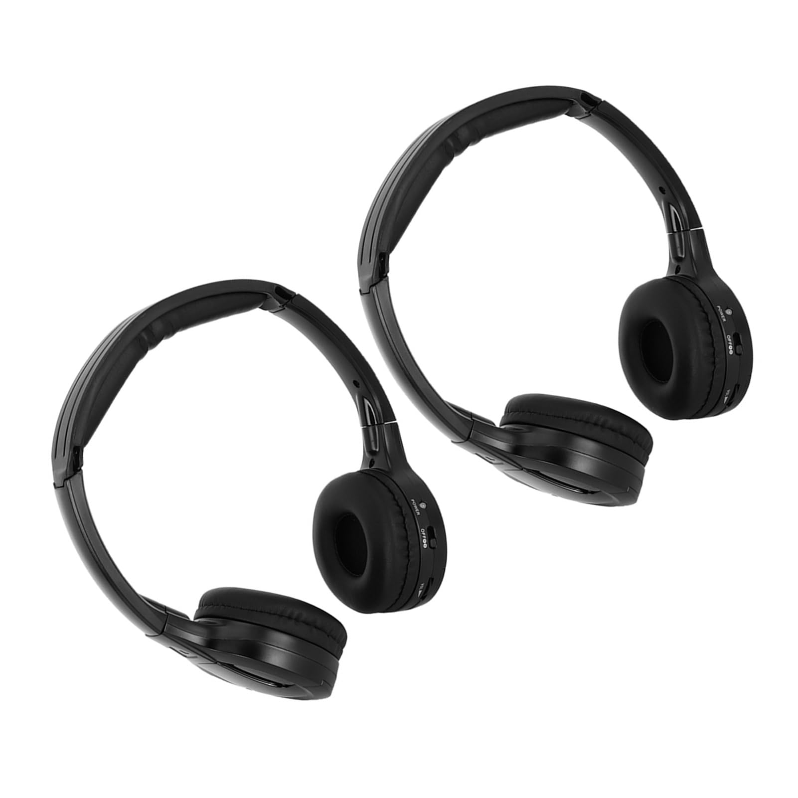 Yosoo Health Gear IR Wireless Headphones for Car DVD, 2 Channel Infrared Stereo 