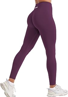 YEOREO Christiy Hidden Scrunch Butt Workout Leggings for Women Seamless High Rise V-Waistband 24" Impact Athletic Yoga Pants