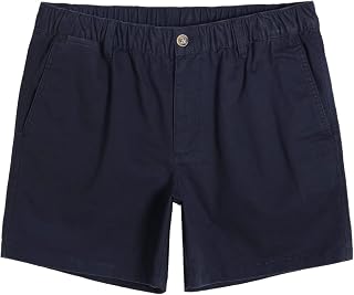 maamgic Men's Classic Fit 5" Cotton Casual Khaki Shorts with Multi-Pocket