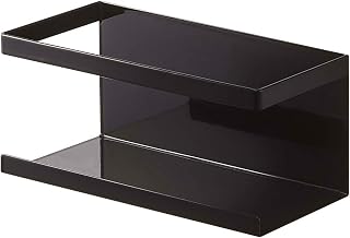 Yamazaki 5129 Magnetic Rack, Black, Approx. W 6.5 x D 3.3 x H 3.3 inches (16.5 x 8.5 x 8.5 cm), Tower Floating Storage, Easy Installation