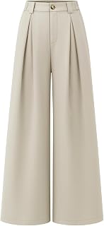 ZESICA Women's Wide Leg High Waisted Dressy Casual Pants