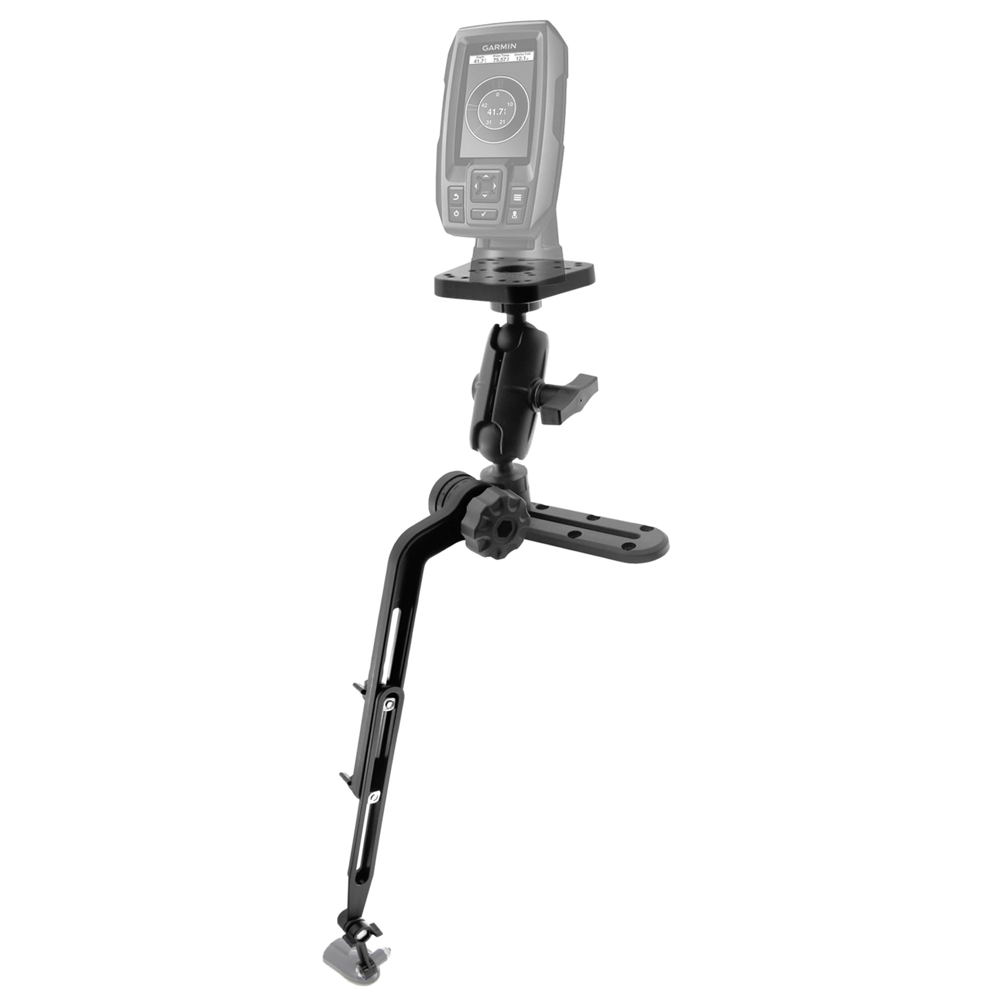 WINDFRD Fish Finder Track Mount with Transducer Mounting Arm for Kayak Boat | 1.