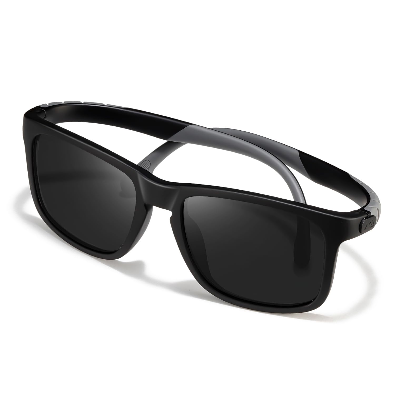 Sports Polarized Sunglasses for Men Flexible Bendable Temples Cycling Driving Fi