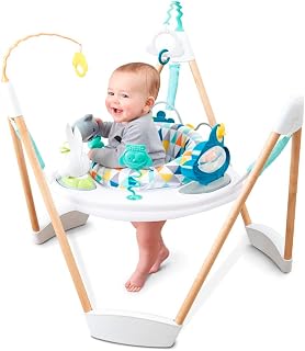 Evenflo Exersaucer Wood Frame Jumper, Woodland Wonder