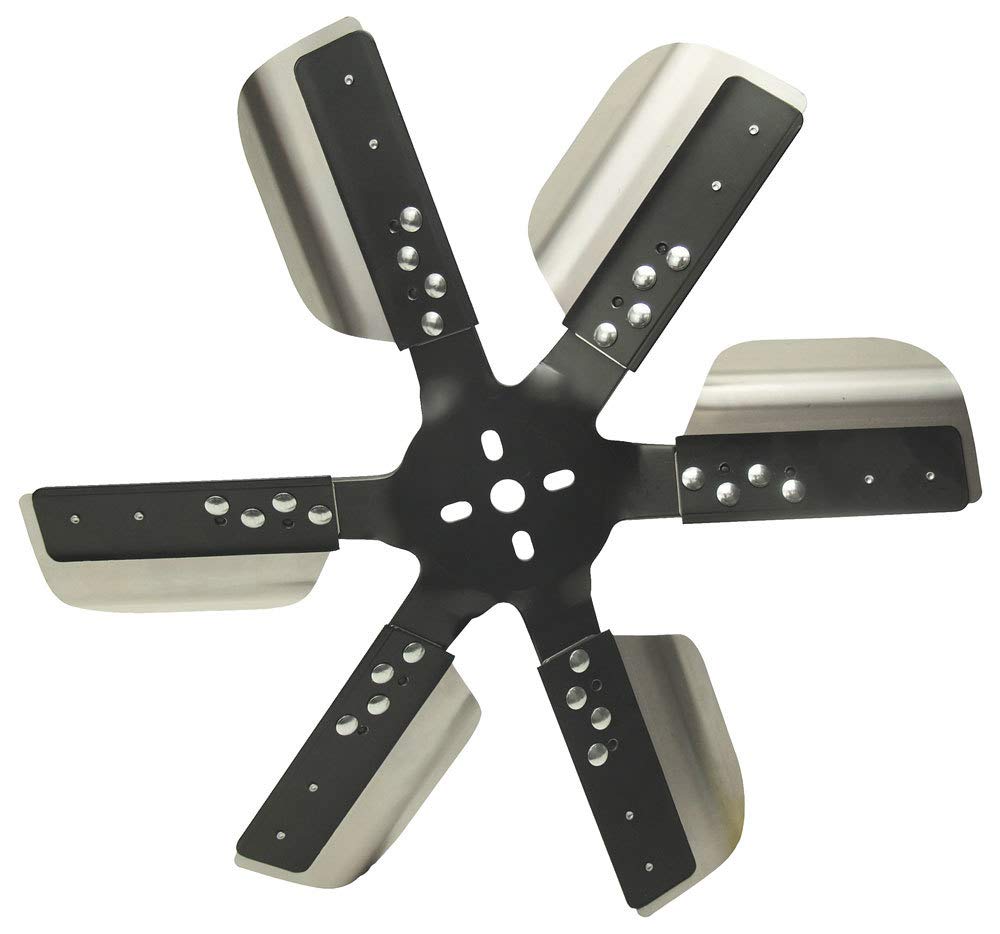 Derale Mechanical Cooling Fan, 18 in Fan, 6 Blade, 5/8 in Pilot, Universal Bolt 