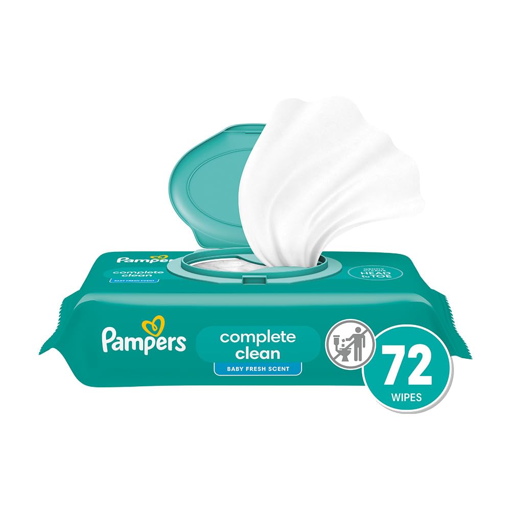 Pampers Complete Clean Baby Wipes - Fresh Scent 1X 72 Count