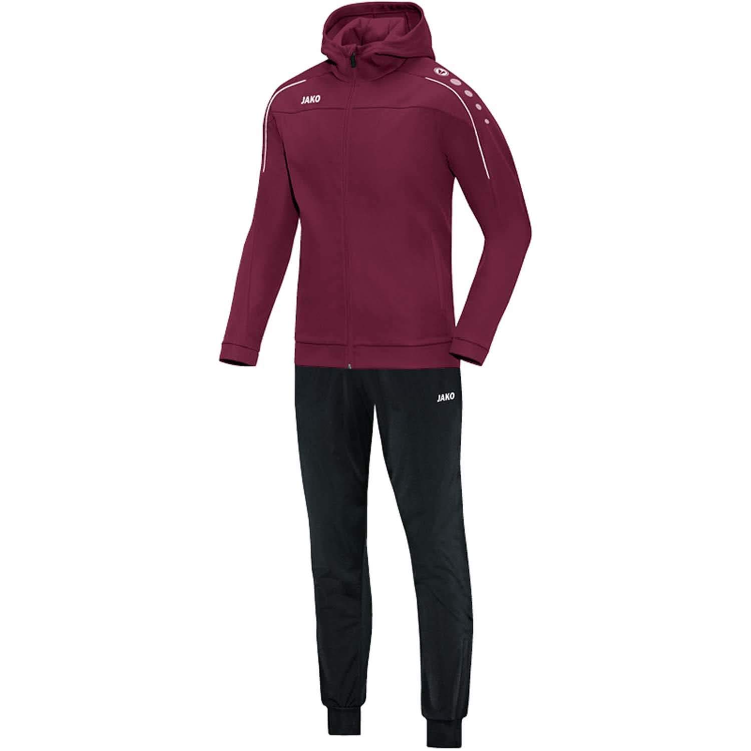 JAKO Classico M9450 Men's Polyester Tracksuit with Hood, Night Blue/Citro, XXL
