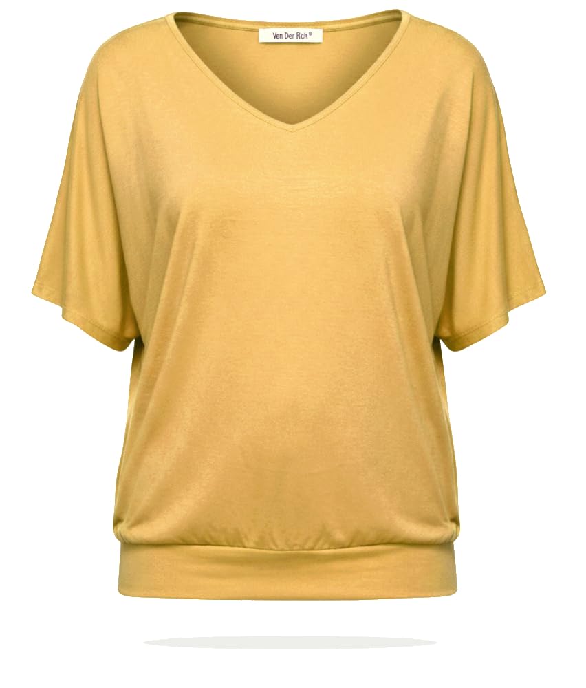 Van Der Rich ® - Women's Basic T-Shirt with Short Sleeves Plain Top
