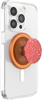 PopSockets Phone Grip for MagSafe with Kickstand, Magnetic Stand, Swappable Top, Secure Hold for iPhone MagSafe Cases, Phone & Tablet Grip - Clay Speckle