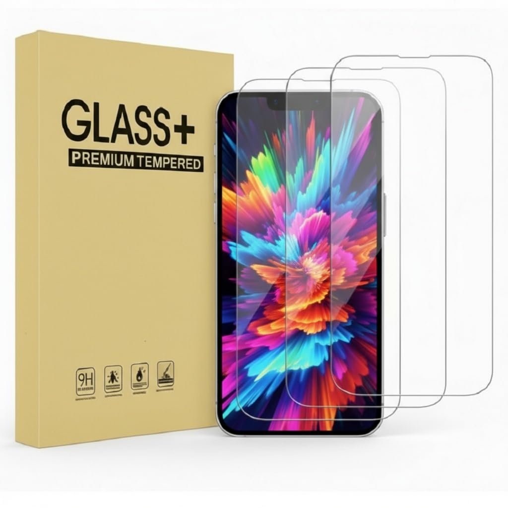 iPhone 15 / iPhone 14 Pro Screen Protector [6.1 inch] Display Tempered Glass Sen