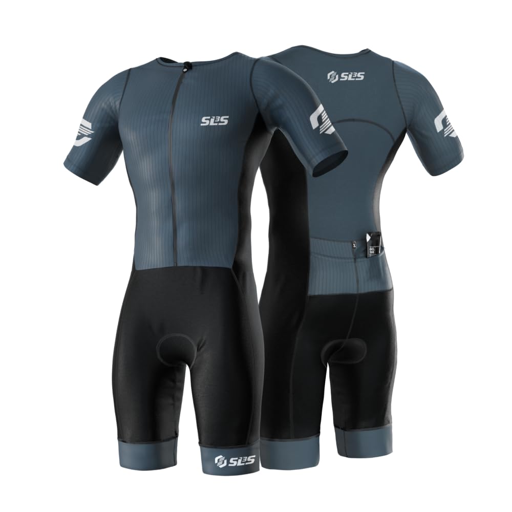 SLS3 Triathlon Suits Mens - Elite Aero Sleeved Trisuit for Swim Bike Run | Full 